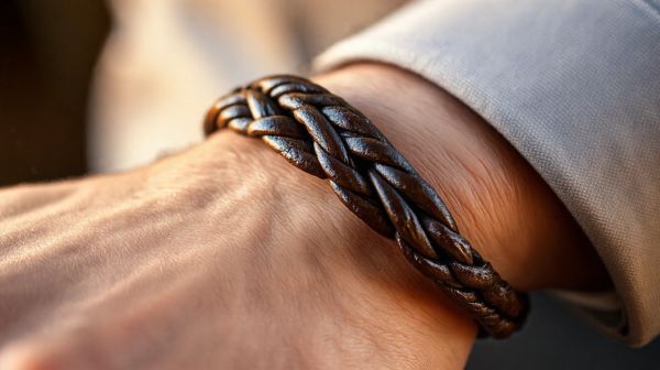 Top 5 bracelets en cuir tressé pour un style unique homme